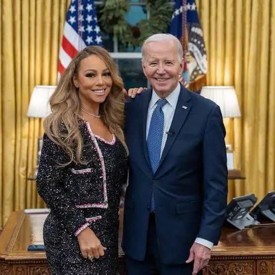 Queen of Christmas Mariah Carey Spreads Holiday Cheer at White House