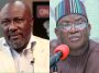 PDP crisis: Drama as Dino Melaye, Ortom exchange words during meeting [VIDEO]