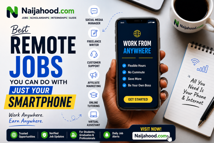 Remote Jobs You Can Do With Just Your Smartphone