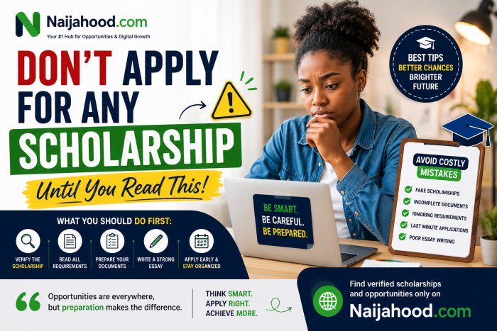 Don’t Apply For Any Scholarship Until You Read This