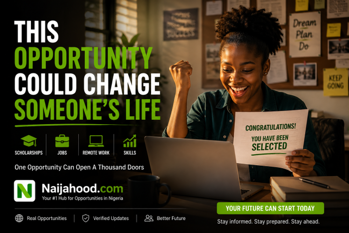 This Opportunity Could Change Someone’s Life