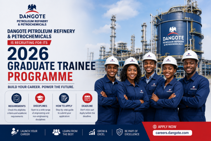 Dangote Petroleum Refinery Graduate Trainee Program 2026