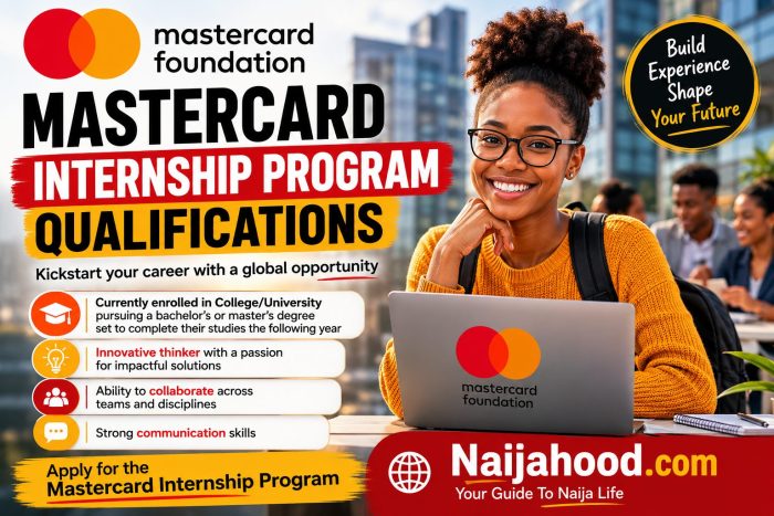 Mastercard Internship Program Qualifications