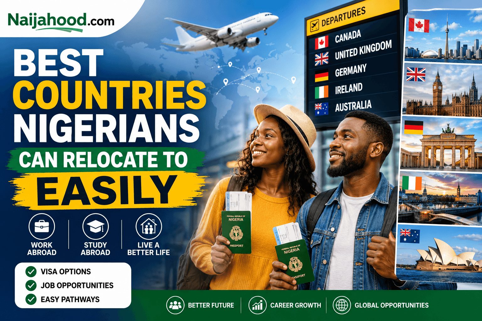 Best Countries Nigerians Can Relocate to Easily in 2026