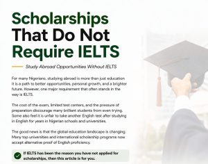 Scholarships That Do Not Require IELTS for Nigerian Students