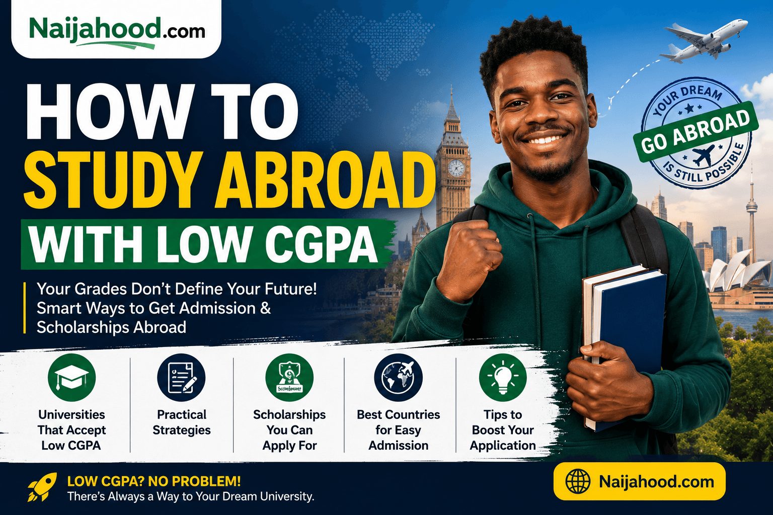 How to Study Abroad With Low CGPA as a Nigerian Student