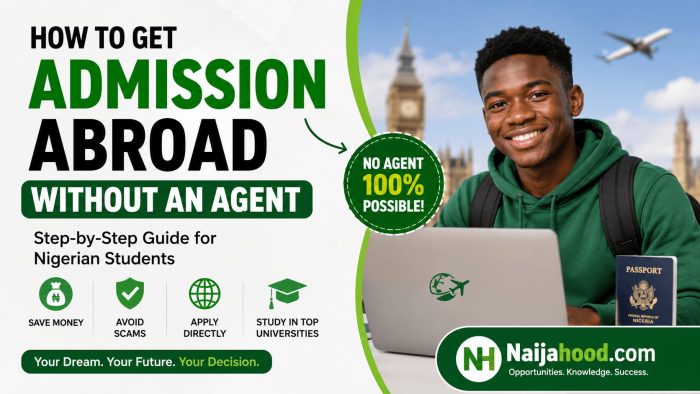 How to Get Admission Abroad Without an Agent as a Nigerian Student