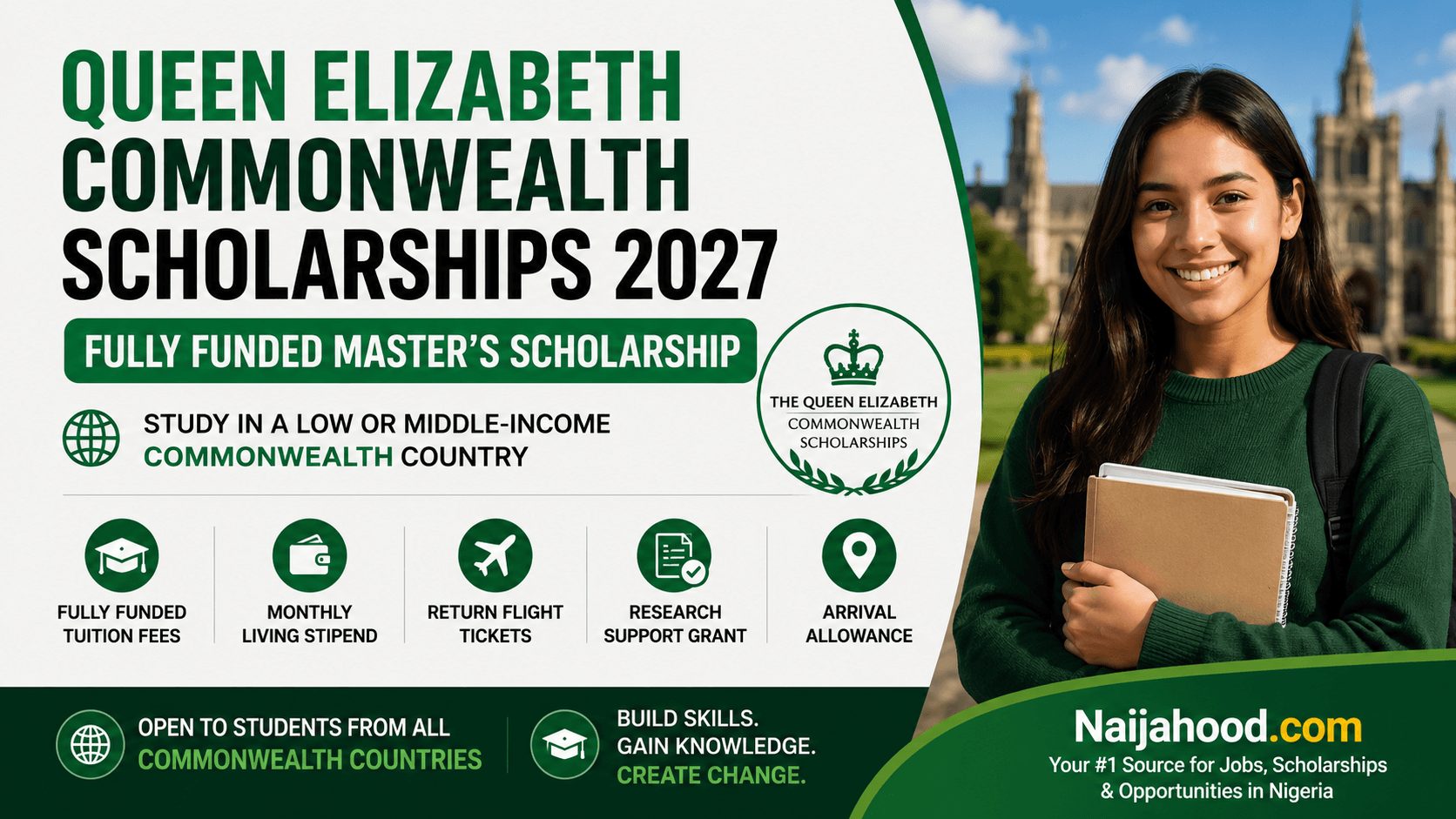 Queen Elizabeth Commonwealth Scholarships 2027 | Fully Funded Master’s Scholarship