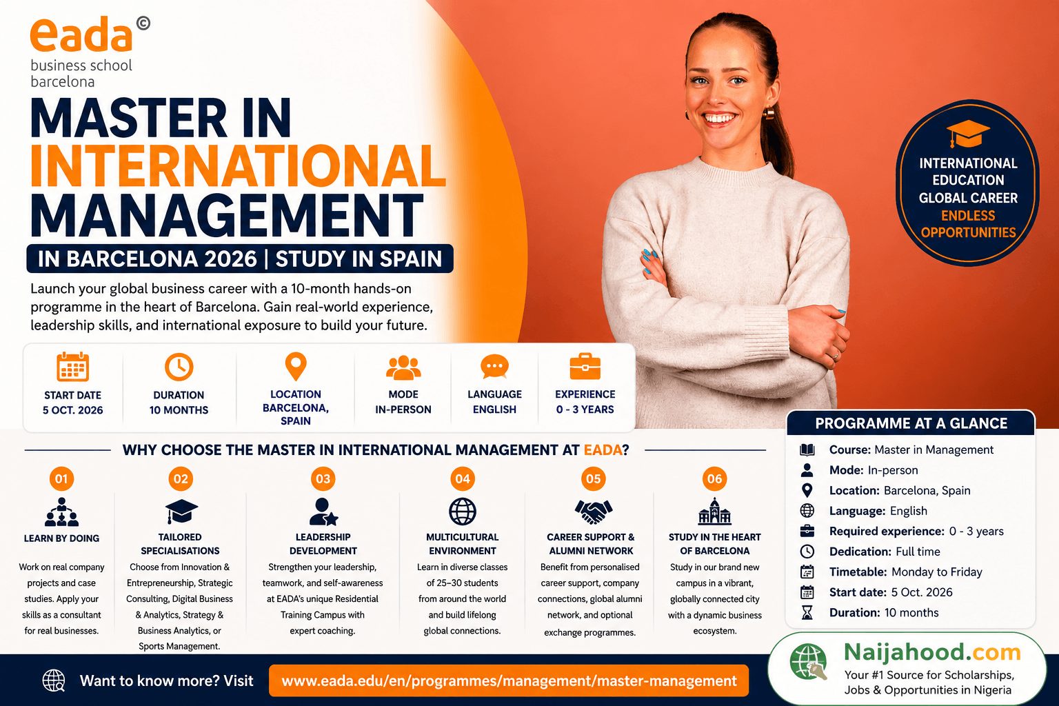 Master in International Management Barcelona 2026 | Study Business in Spain
