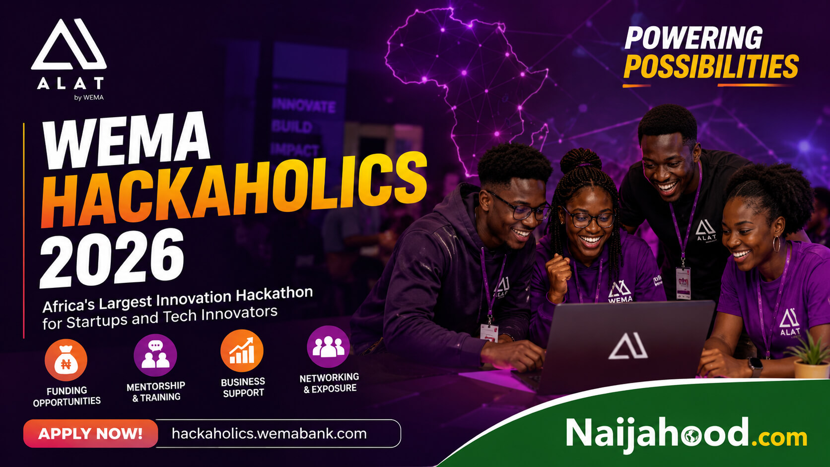 WEMA Hackaholics 2026 | Africa’s Largest Innovation Hackathon for Startups and Tech Innovators