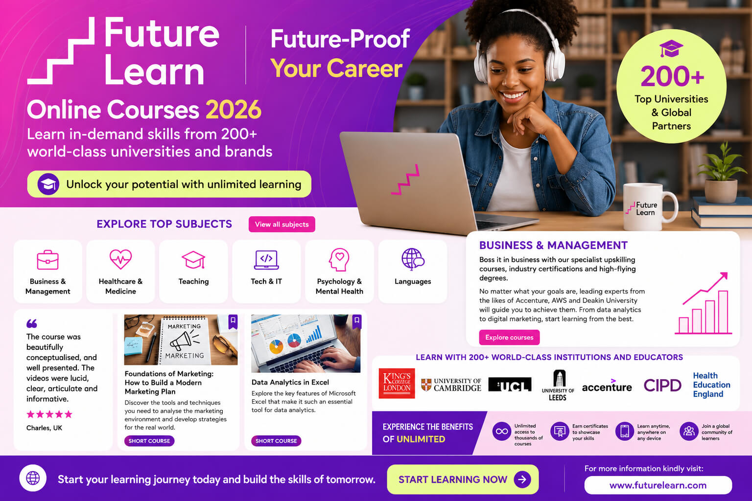 FutureLearn Online Courses 2026 | Learn In-Demand Skills from Top Universities