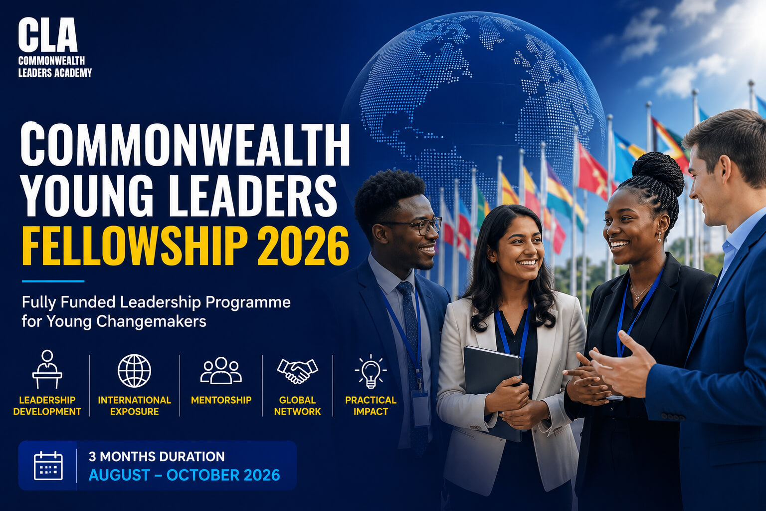 Commonwealth Young Leaders Fellowship 2026 | Fully Funded Leadership Programme for Young Changemakers