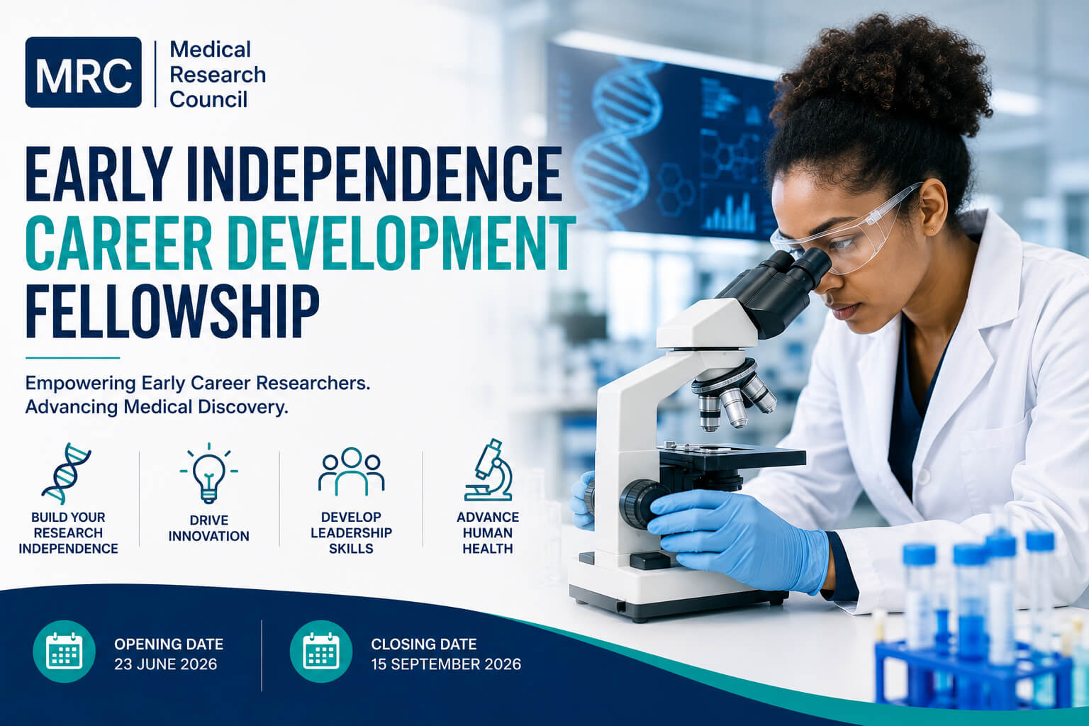 MRC Early Independence Career Development Fellowship 2027 | UK Research Funding Opportunity