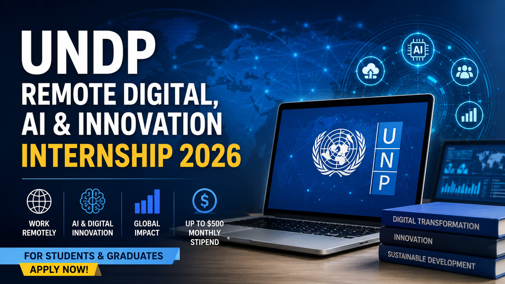 UNDP Remote Digital, AI and Innovation Internship 2026.