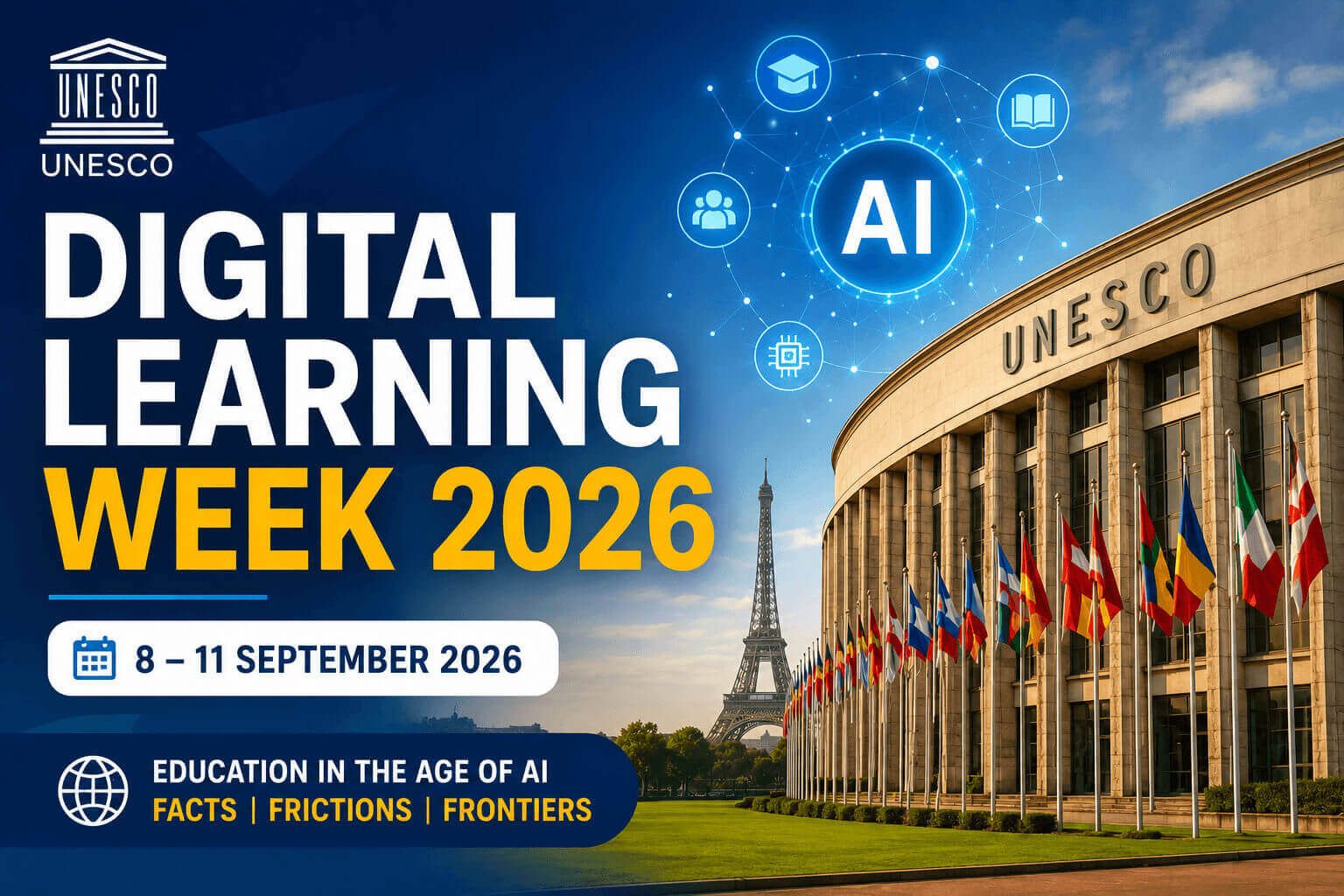 Digital Learning Week 2026 in France | UNESCO AI Education Event