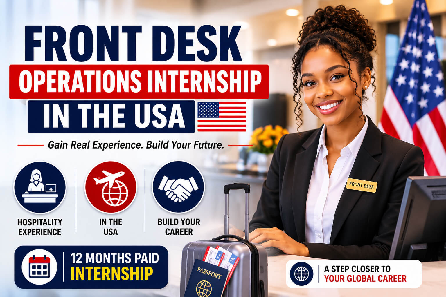 Front Desk Operations Internship in the USA | Paid IGE Placement Program 2026