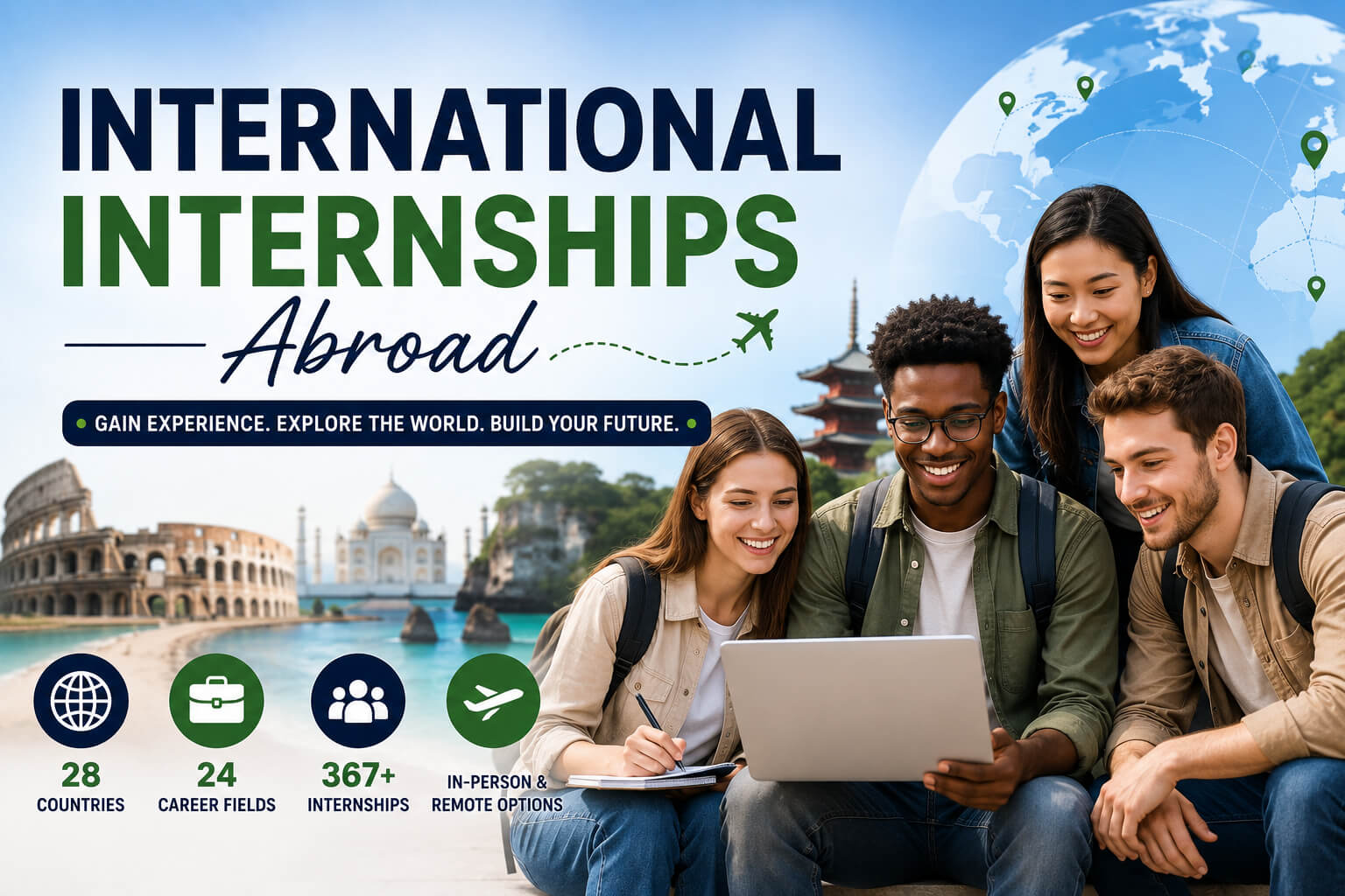 International Internships Abroad 2026 | 367 Internship Opportunities in 28 Countries